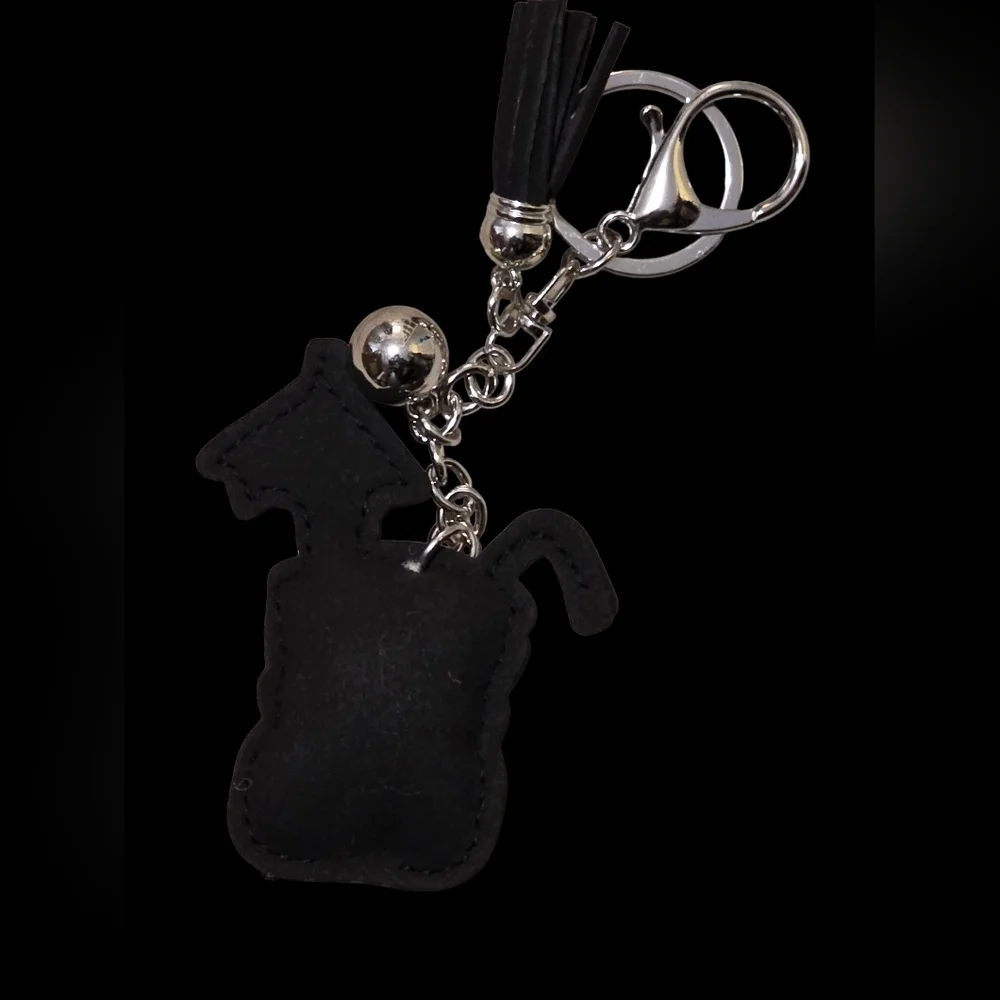 Pineapple with Straw and Umbrella Bling Bag Charm And Keychain